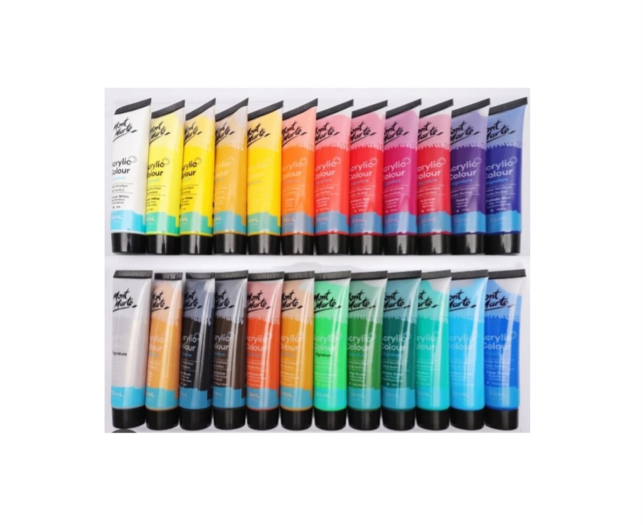 Mont Marte Acrylic  Paints Signature 24pc x 36ml (0.4 US