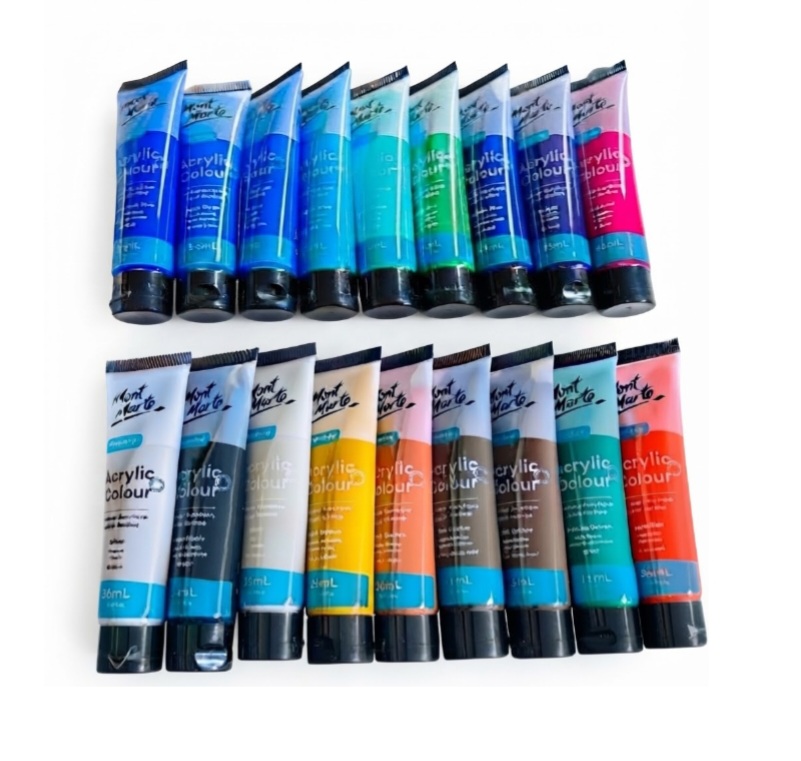 Mont Marte Acrylic Paints Signature 18pc x 36ml (0.4 US