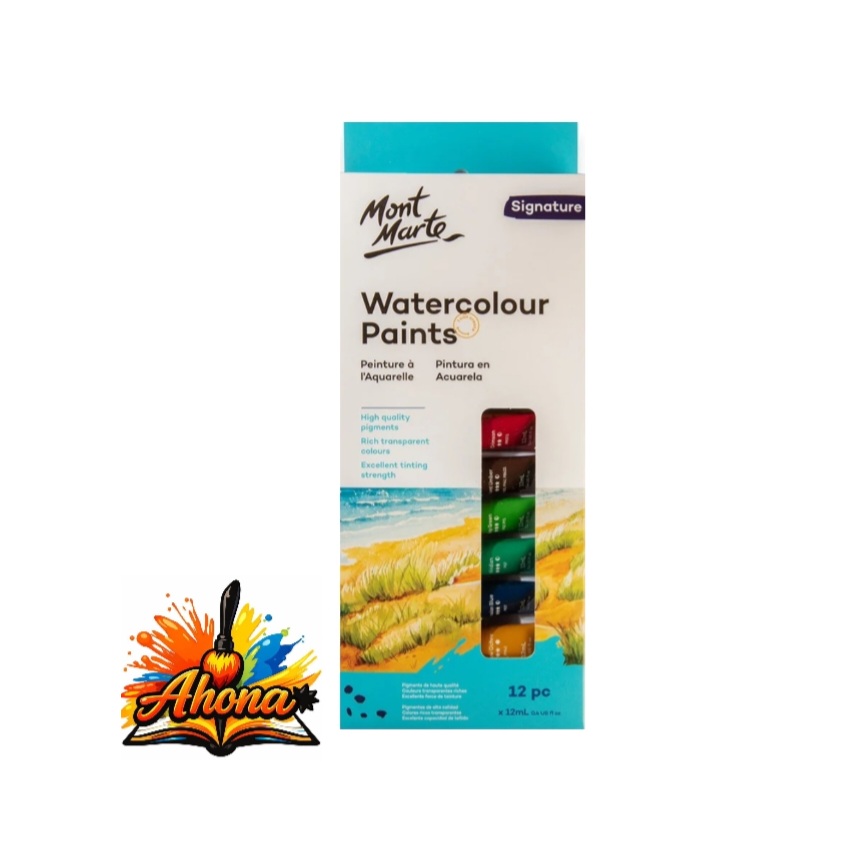 Mont Marte Water Paints Signature 12pc x 12ml (0.4 US