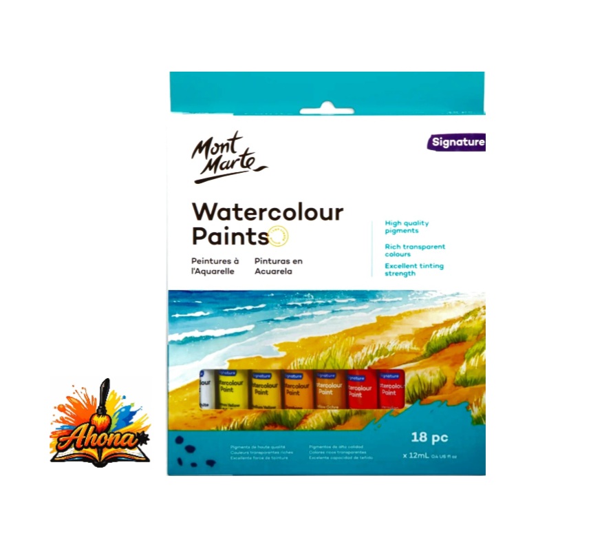 Mont Marte Water Paints Signature 18pc x 12ml (0.4 US