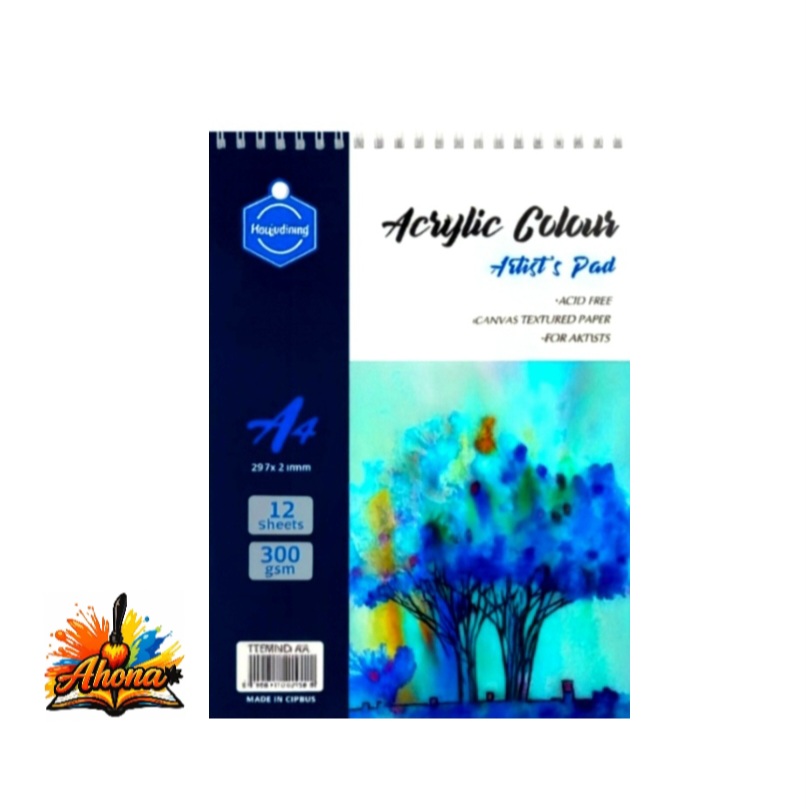 Keep Smiling  Acrylic Pad A5 Size (12Page) 300Gsm