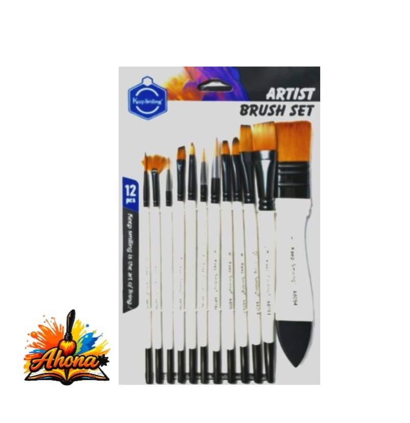 Keep Smling Artist Brush(  A6094B ) 12Pieces