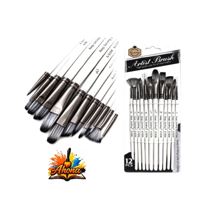 Keep Smling Artist Brush {A6160} 12Piece