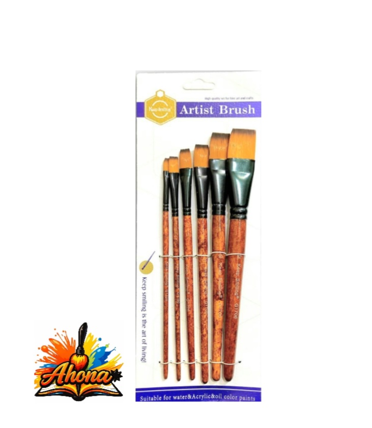 Keep Smiling Art Brush 6Pcs Set  A1706