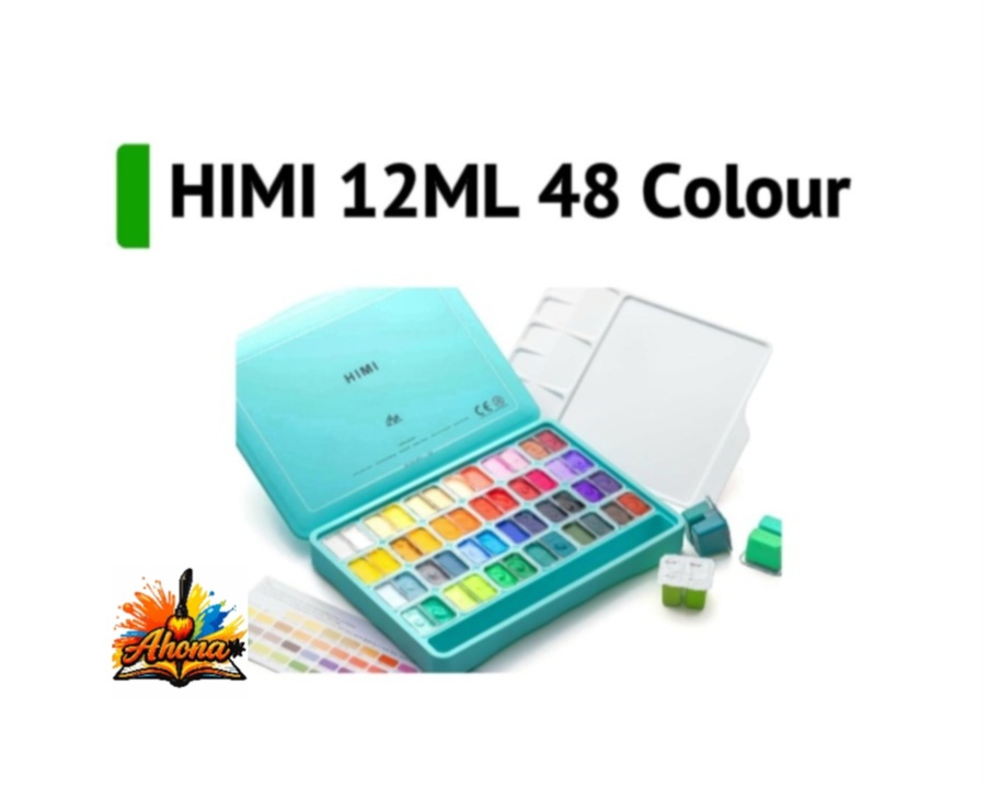 Himi Gouache Paint Set Jelly Cup 12ml 48 Colour