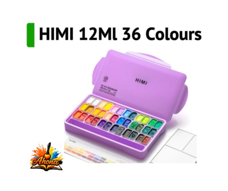 Himi Gouache Paint Set Jelly Cup 12ml 36 Colour