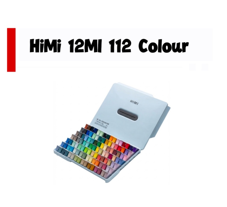 Himi Gouache Paint Set Jelly Cup 112 Colour 12ml